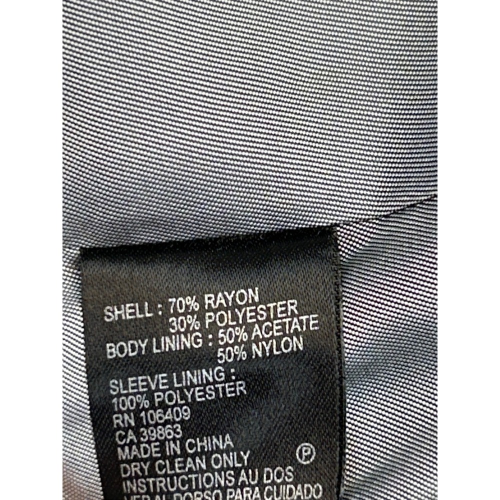 Tahari Pant Suit 8 Grey Pinstripe Arthur Levine Blazer Trousers Professional Set - Picture 8 of 14